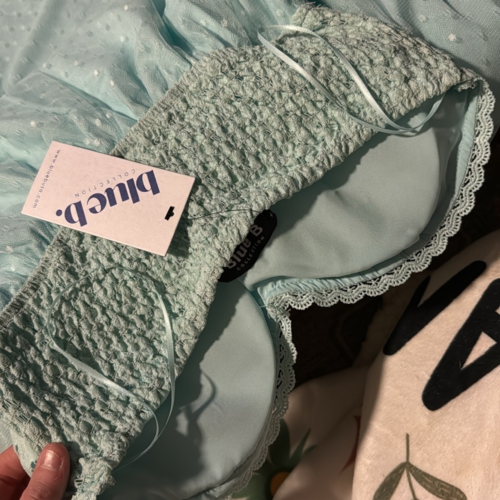 Blue B strapless aqua dress - Picture 4 of 4